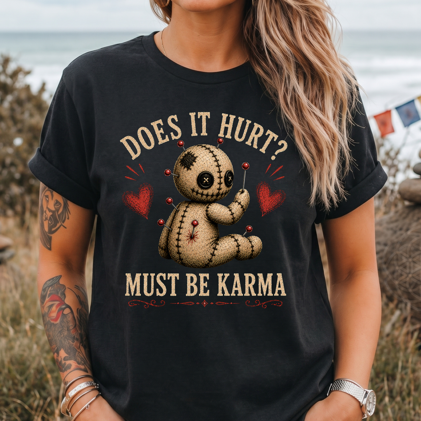 Does It Hurt? Voodoo Doll T-Shirt
