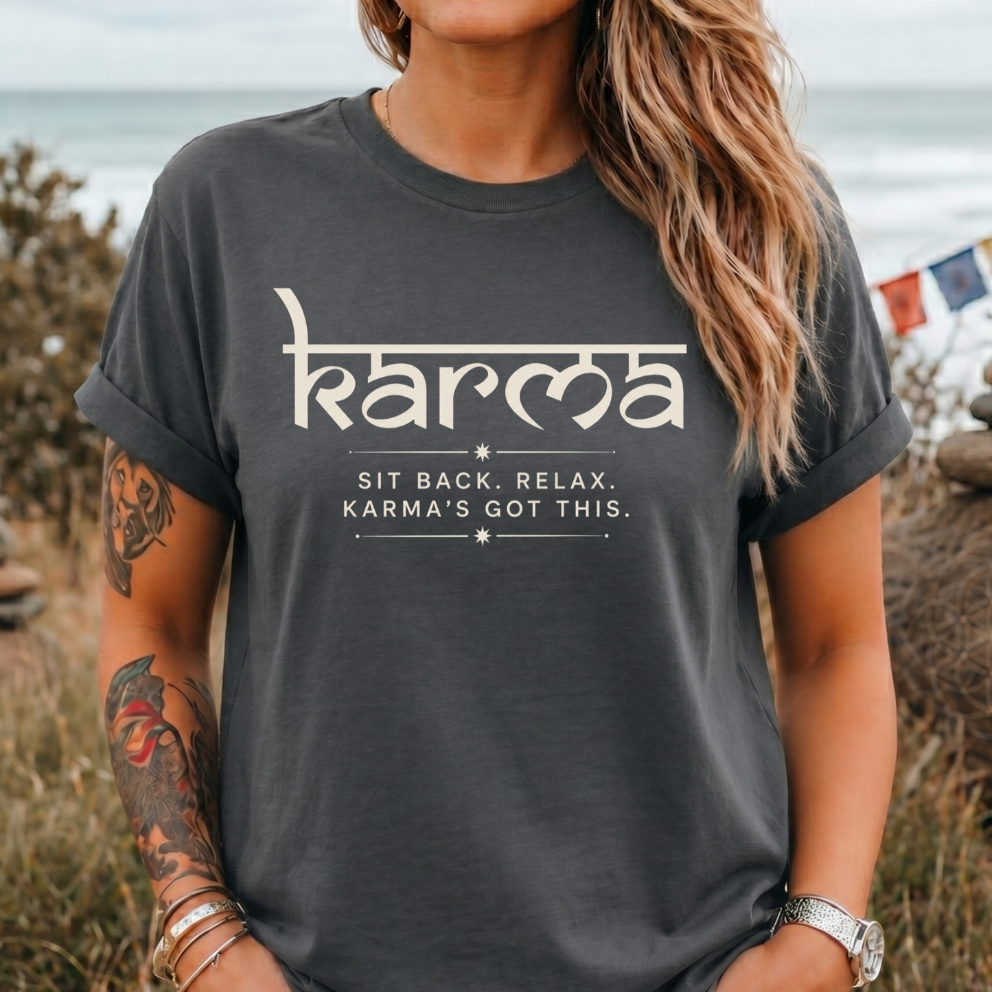 "Sit Back. Relax. Karma's Got This." T-Shirt