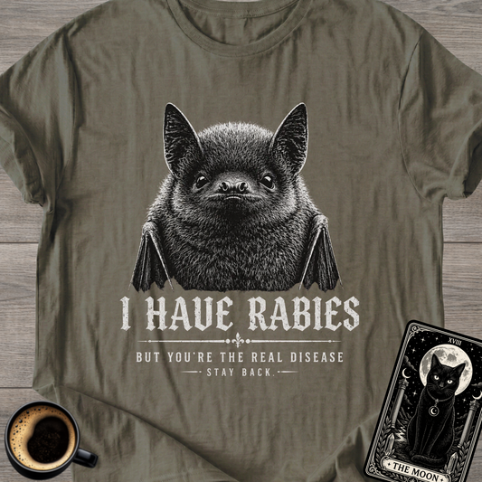 I Have Rabies Bat Graphic T-Shirt