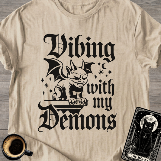 Vibing With My Demons | Gothic T‑Shirt