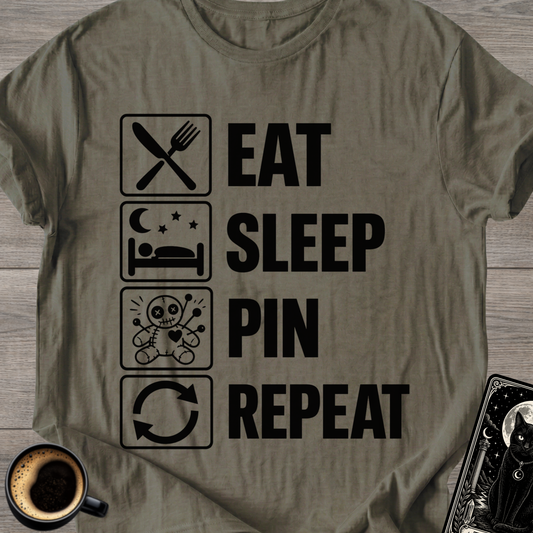 Eat . Sleep . Pin . Repeat T‑Shirt