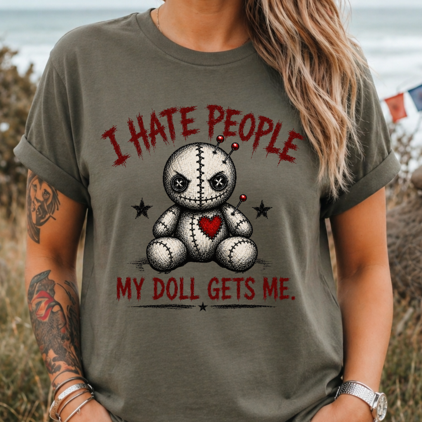 Voodoo Doll "I Hate People" T-Shirt