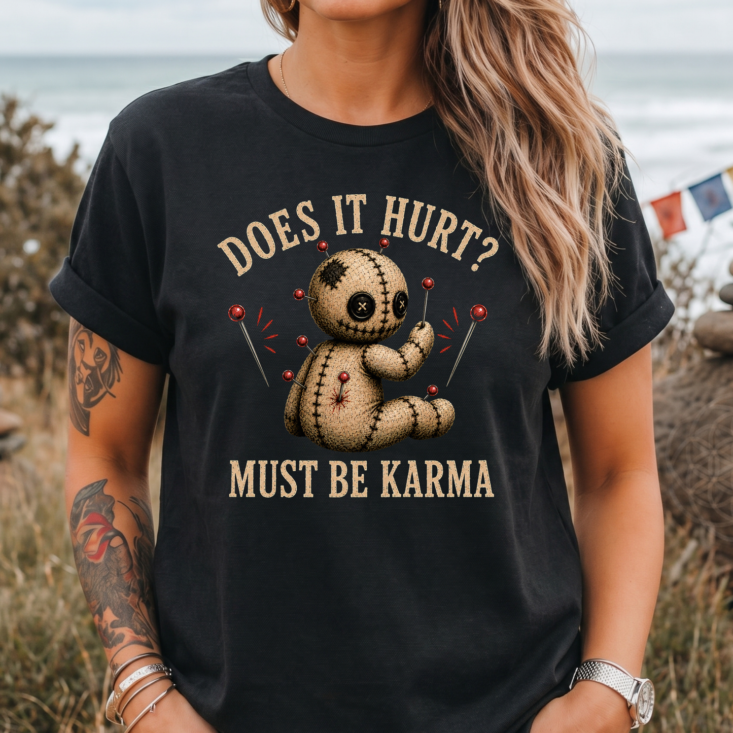 Does It Hurt? Voodoo Doll - T-Shirt