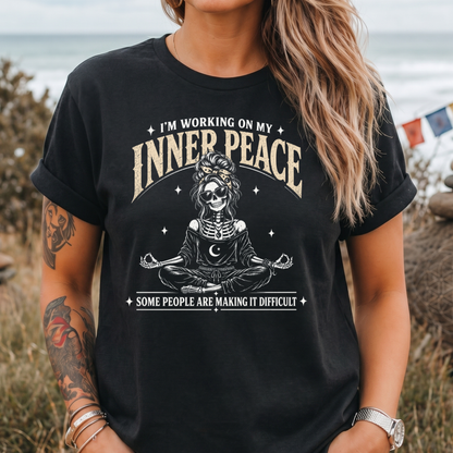 Inner Peace Skeleton T-Shirt