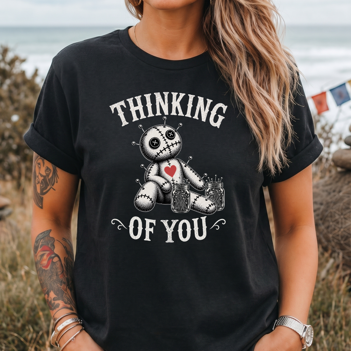 Jar of Pins Voodoo Doll T-Shirt