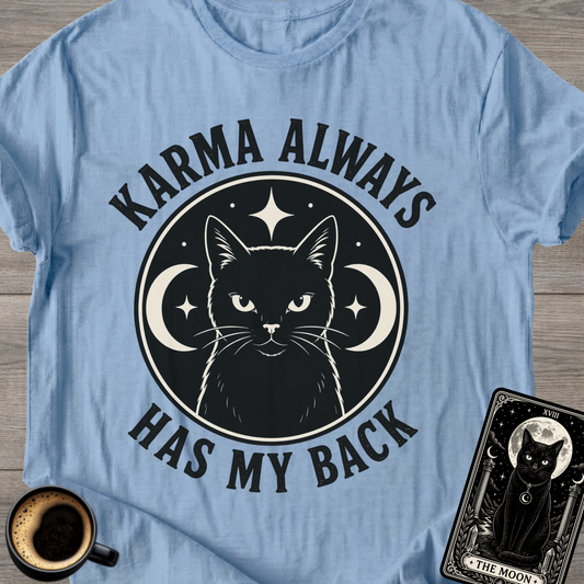 Karma Always Has My Back Cat T-Shirt