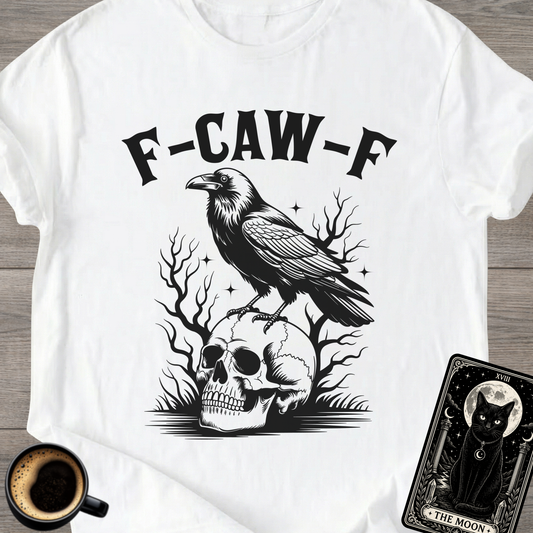 F-CAW-F | Raven on Skull T-Shirt