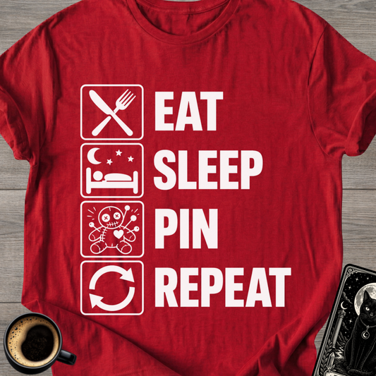 Eat Sleep Pin Repeat - T-Shirt