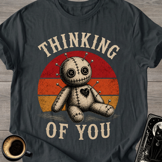 Voodoo Doll "Thinking of You" Humor T-Shirt
