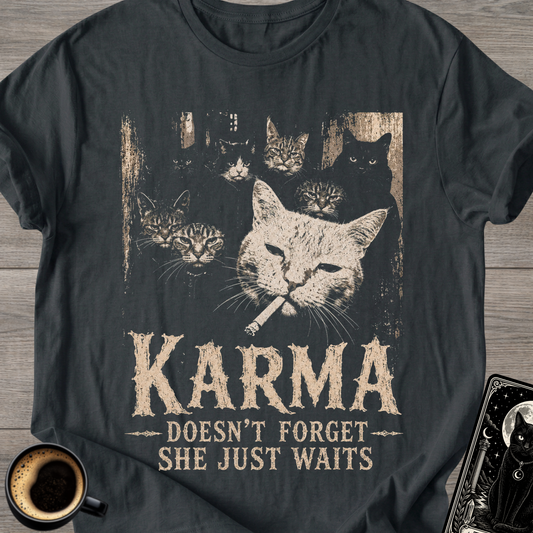Karma Doesn’t Forget, She Just Waits T-Shirt