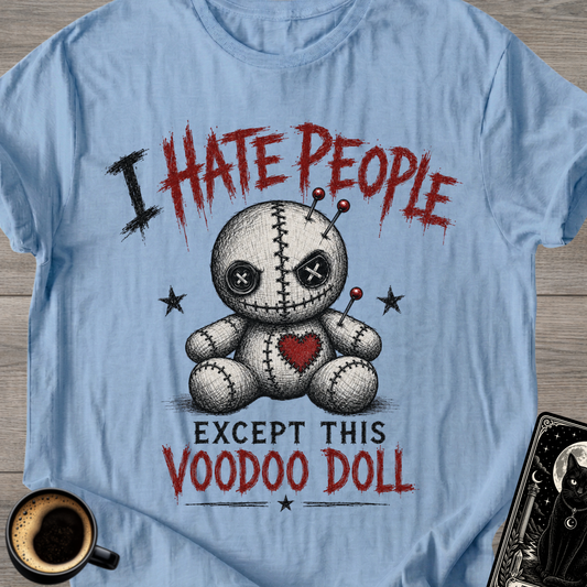 I Hate People Except This Voodoo Doll T‑Shirt