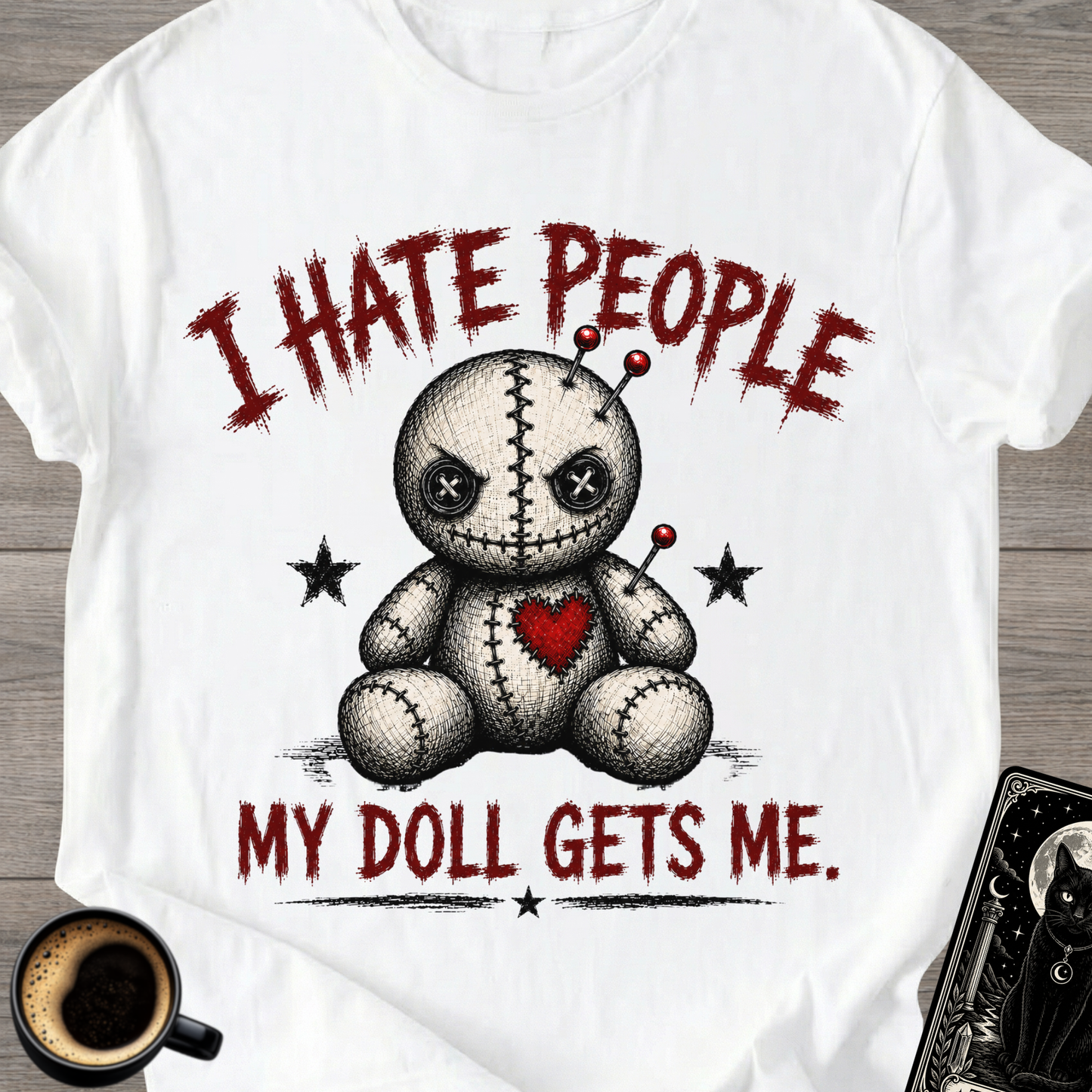 Voodoo Doll "I Hate People" T-Shirt