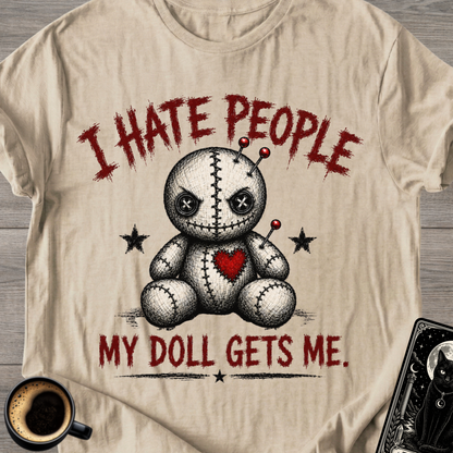 Voodoo Doll "I Hate People" T-Shirt