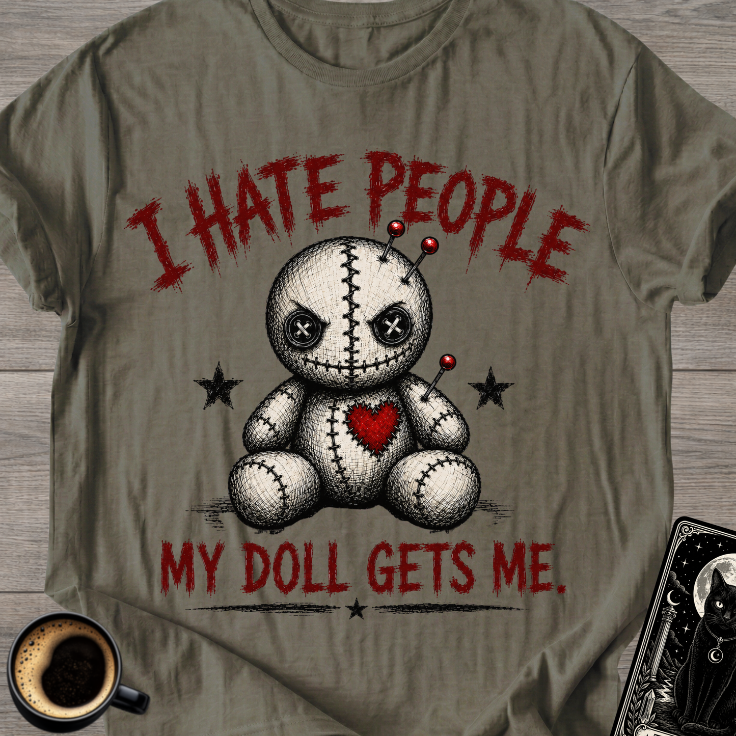 Voodoo Doll "I Hate People" T-Shirt