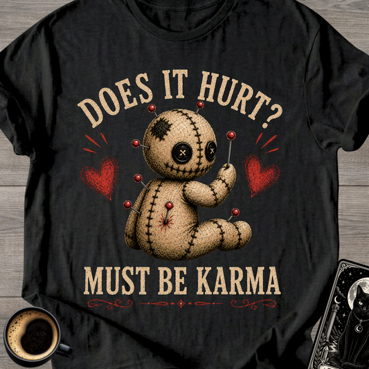 Does It Hurt? Voodoo Doll T-Shirt