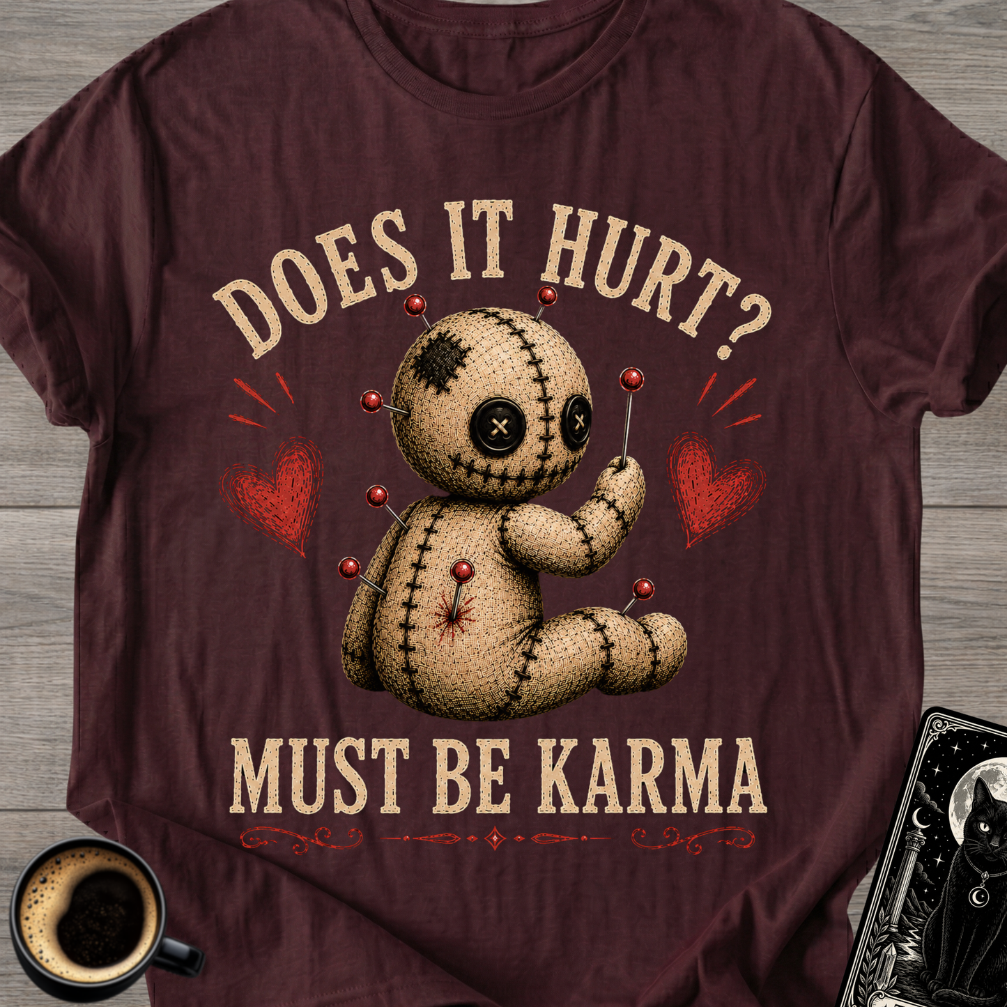 Does It Hurt? Voodoo Doll T-Shirt