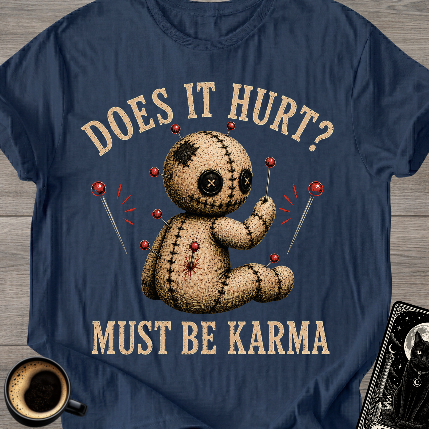 Does It Hurt? Voodoo Doll - T-Shirt