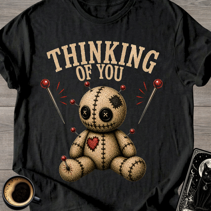 Thinking of You Voodoo Doll & Pins T-Shirt