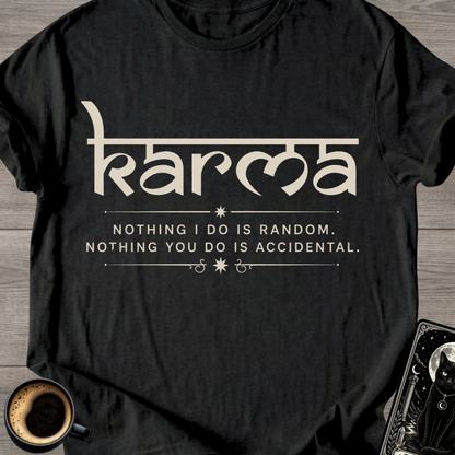 Nothing I Do Is Random Karma T-Shirt