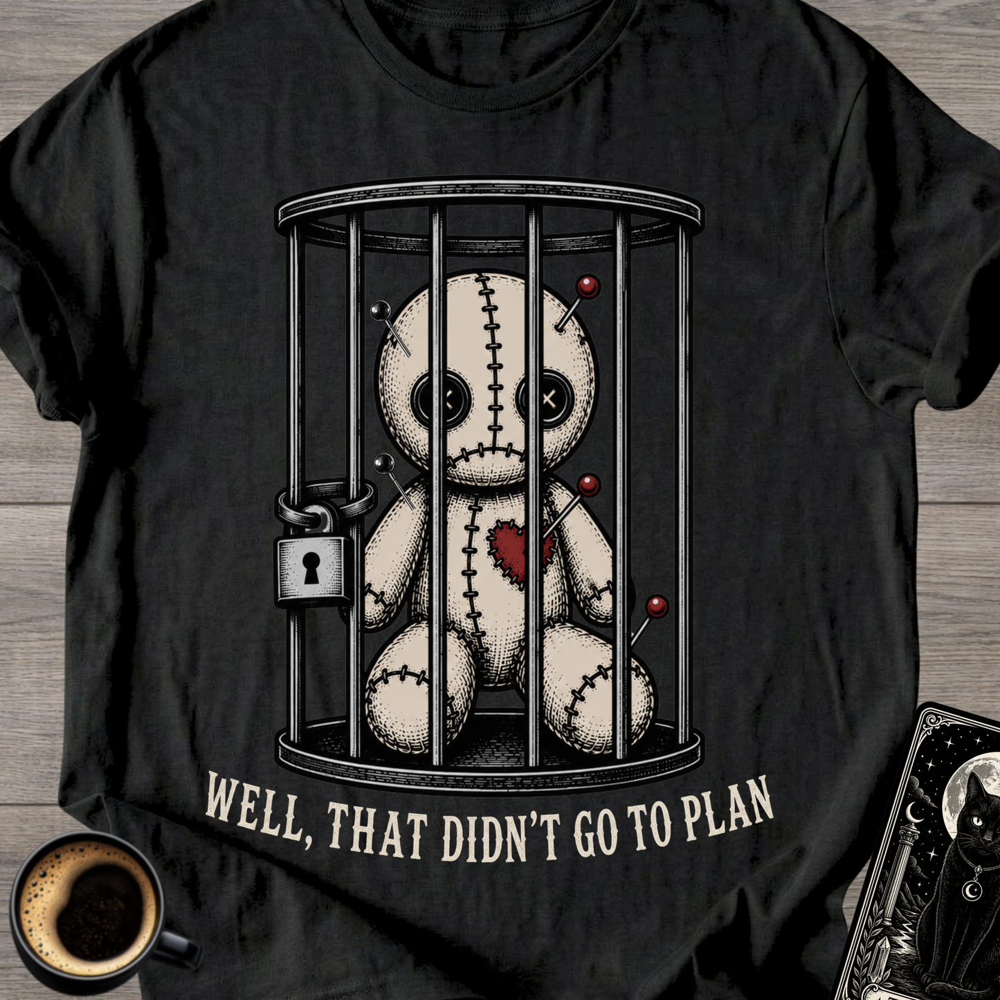 Voodoo Doll Behind Bars T‑Shirt