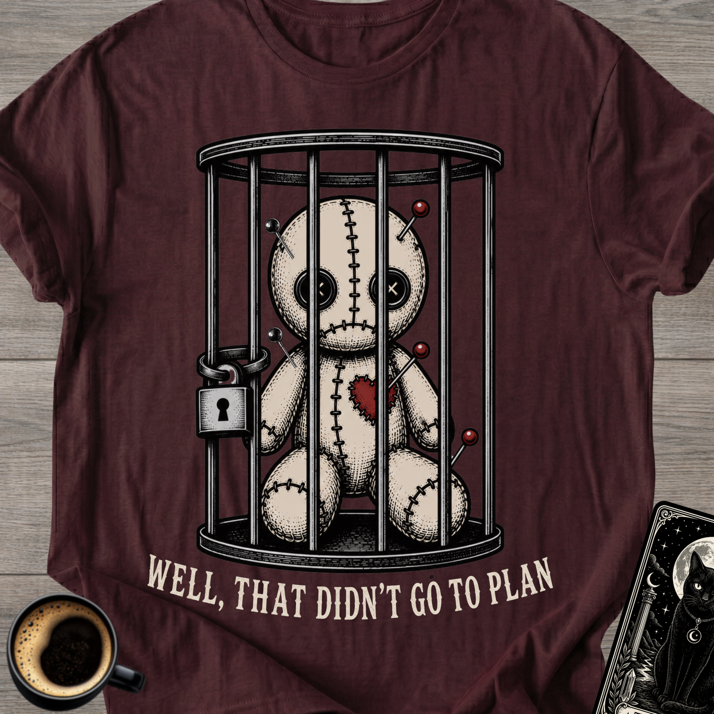Voodoo Doll Behind Bars T‑Shirt