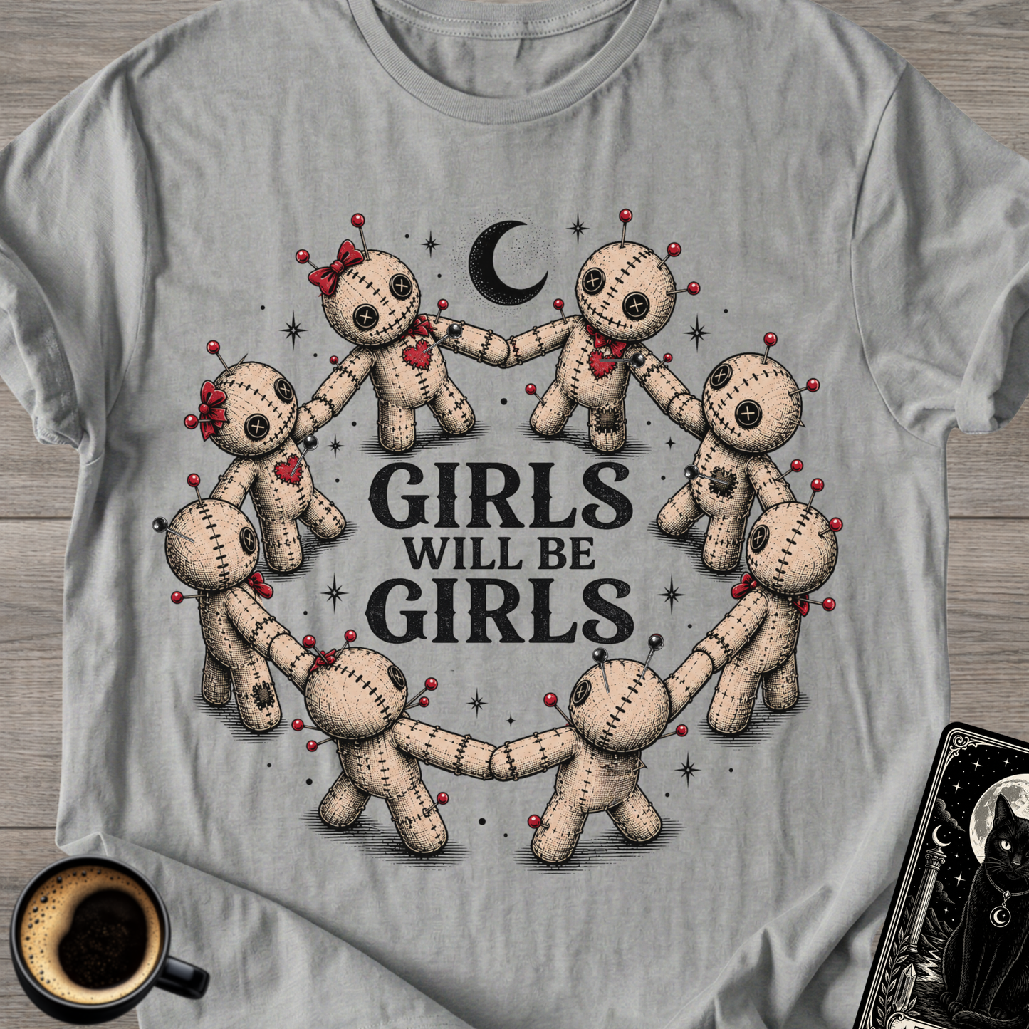 Girls Will Be Girls Voodoo Doll T-Shirt