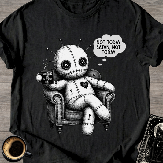 Not Today Satan Voodoo Doll T-Shirt