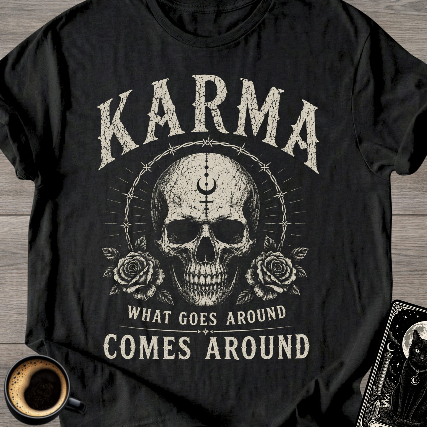 Karma Skull T‑Shirt