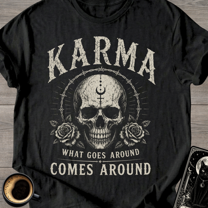 Karma Skull T‑Shirt