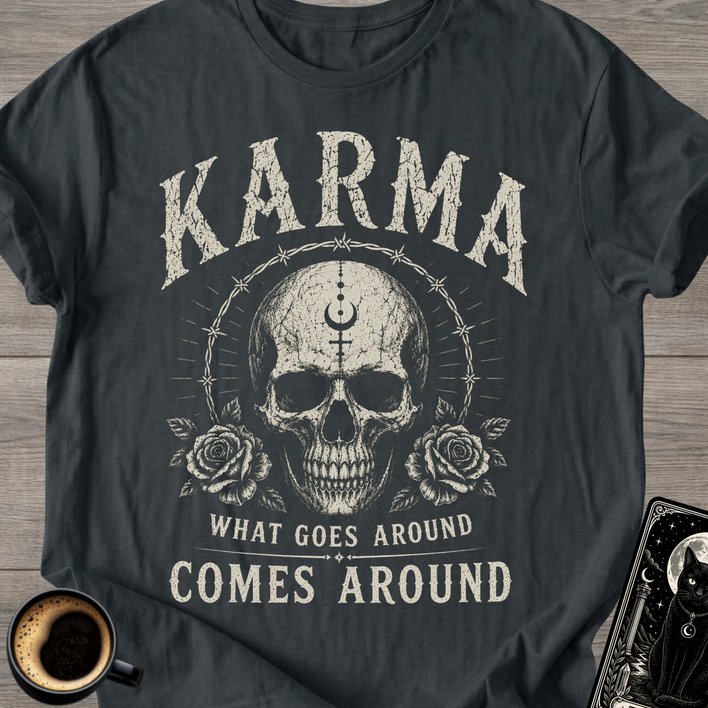 Karma Skull T‑Shirt