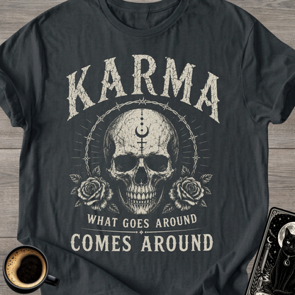 Karma Skull T‑Shirt