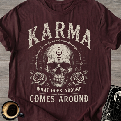 Karma Skull T‑Shirt