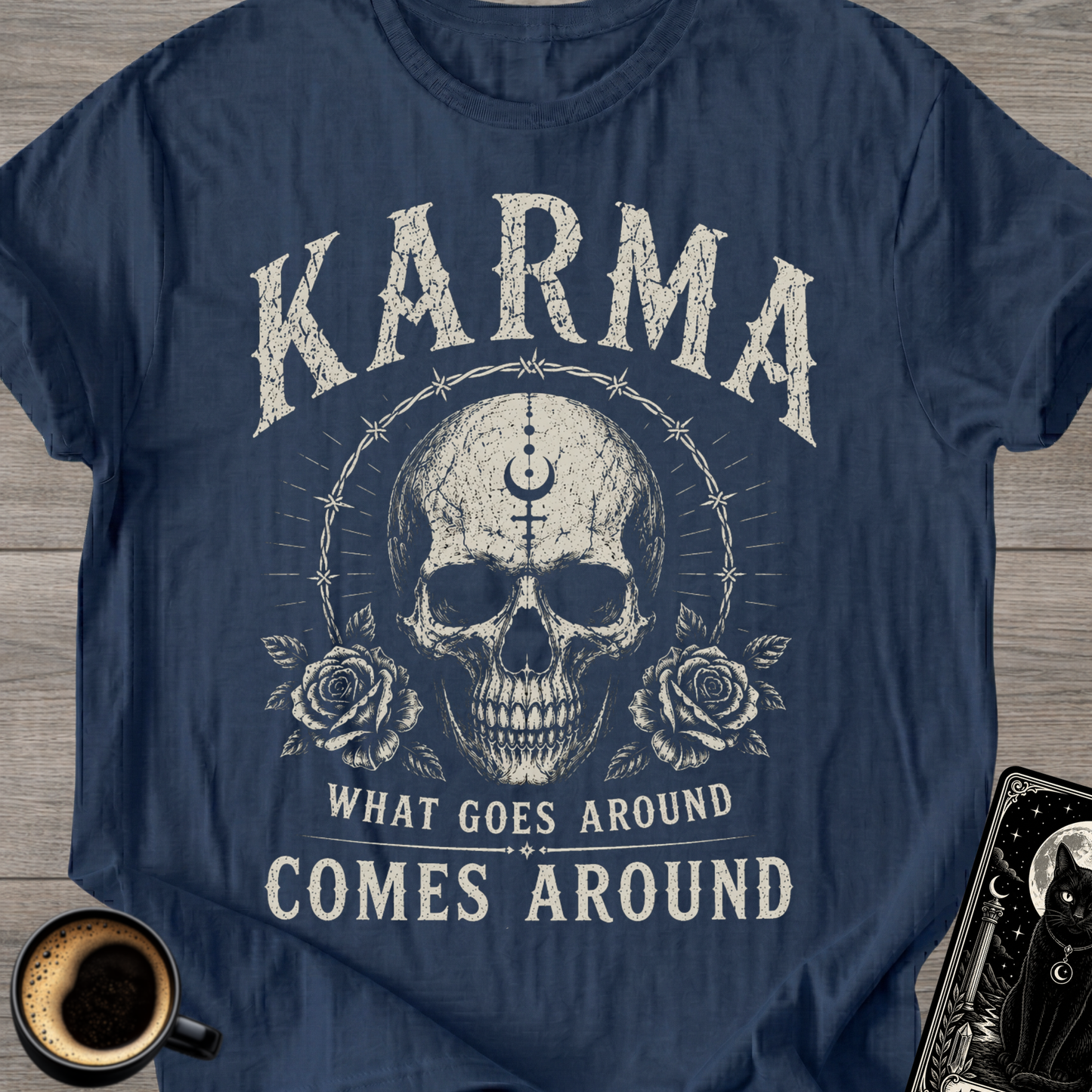 Karma Skull T‑Shirt