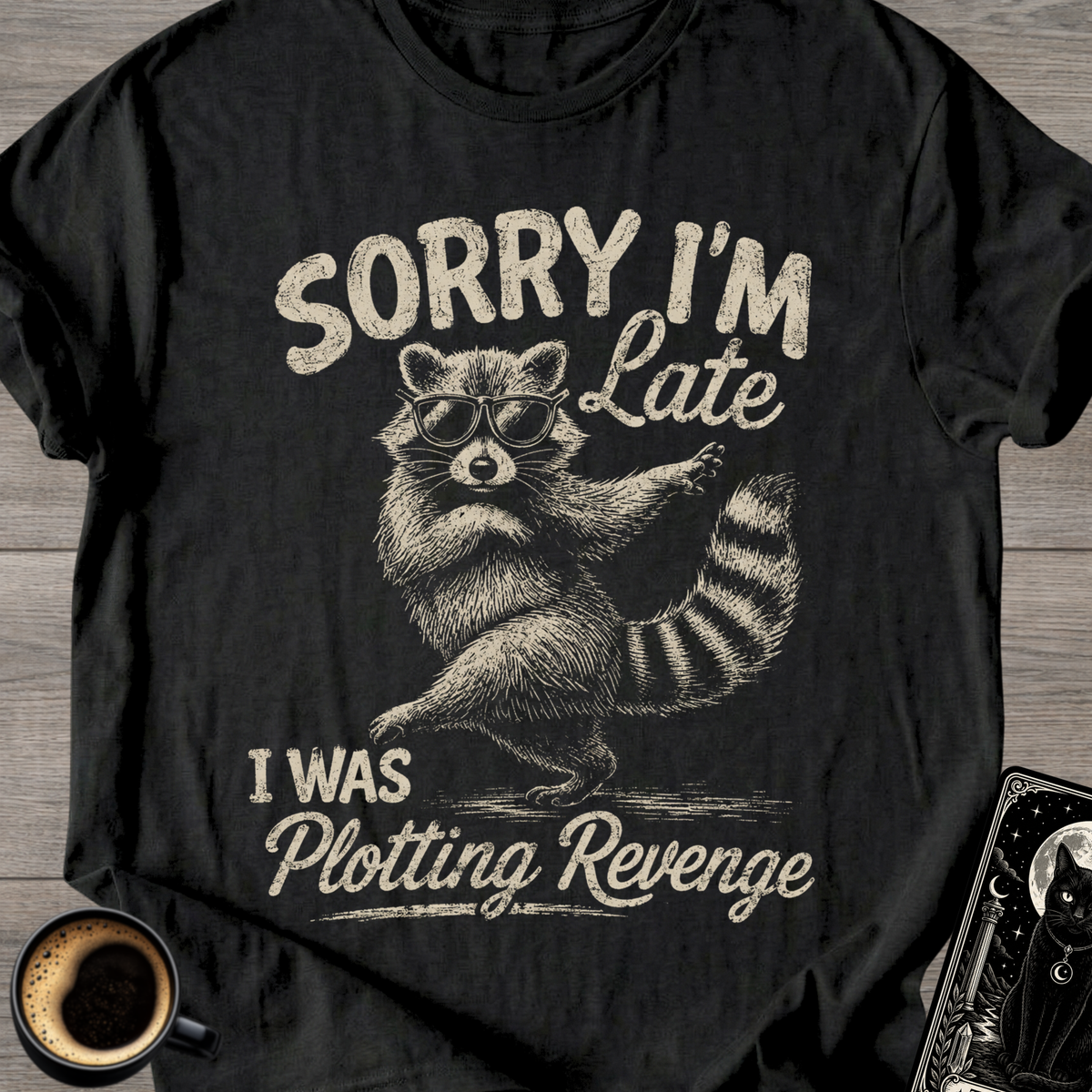 Plotting Revenge Racoon T-Shirt