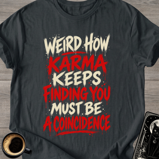 Karma Keeps Finding You T-Shirt
