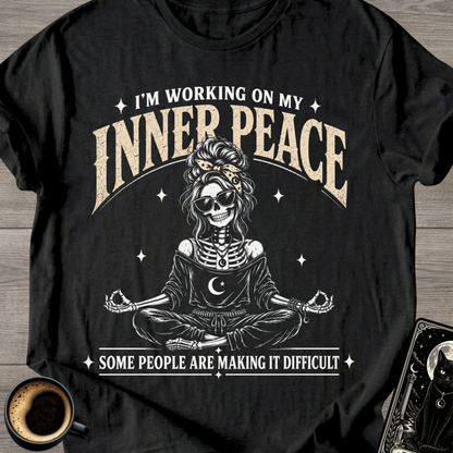 Inner Peace Skeleton T-Shirt