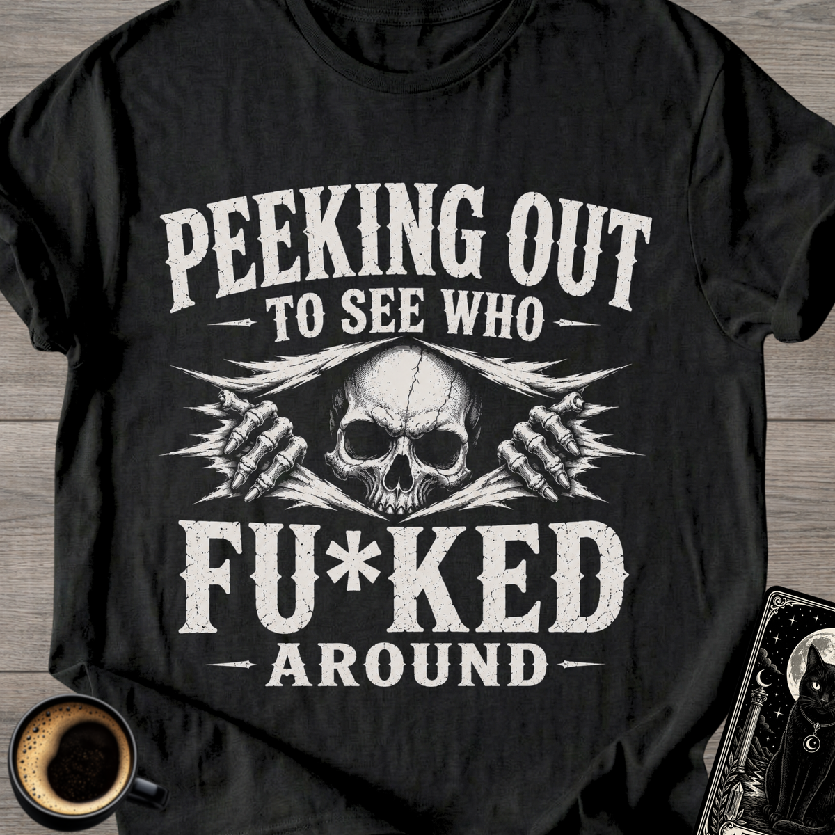 Skull 'Peeking Out' T-Shirt