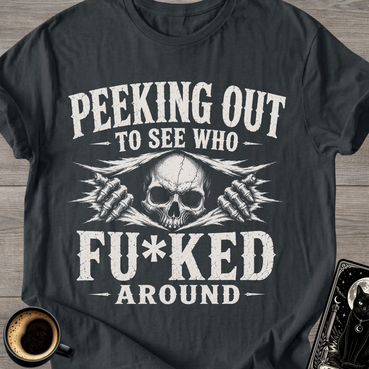 Skull 'Peeking Out' T-Shirt