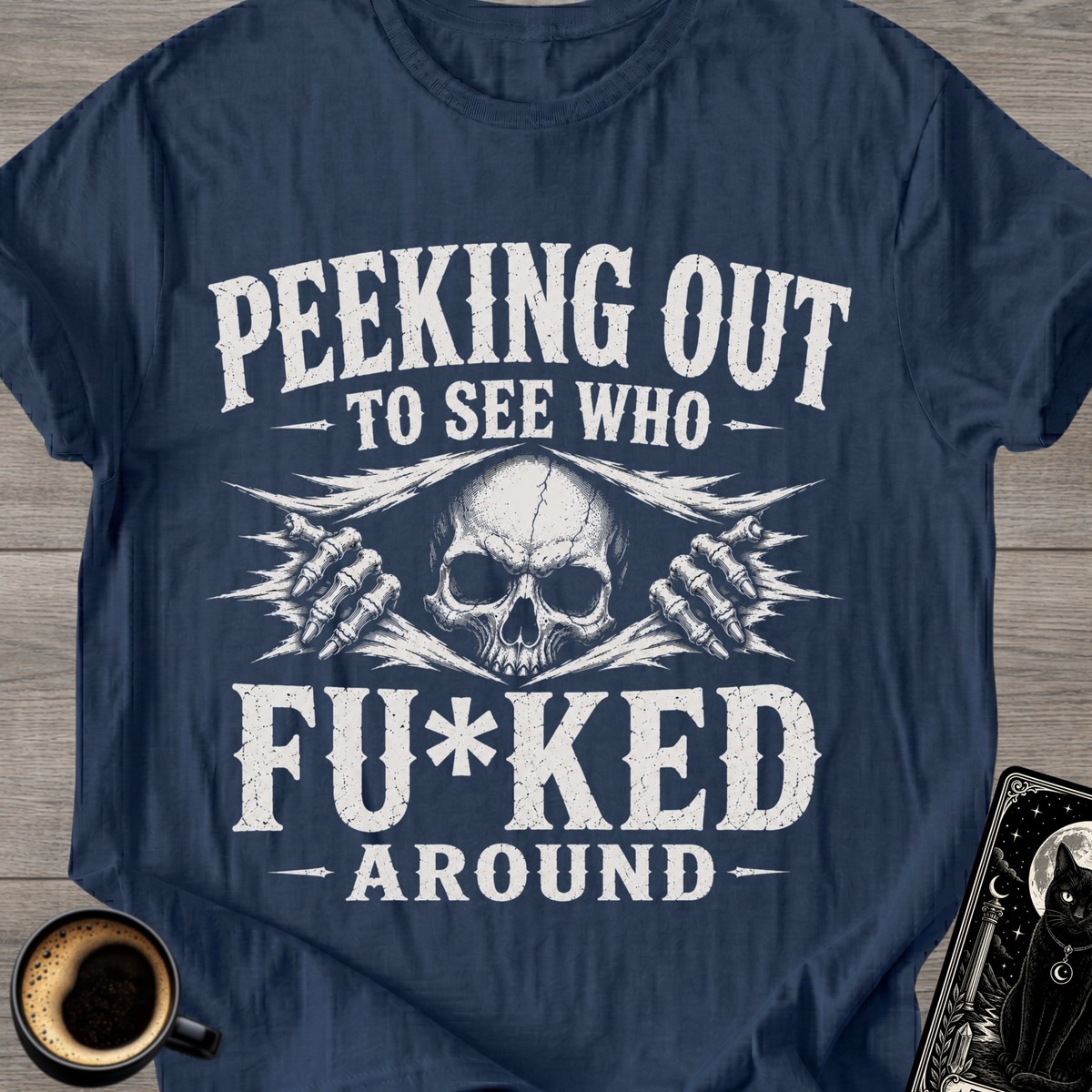 Skull 'Peeking Out' T-Shirt