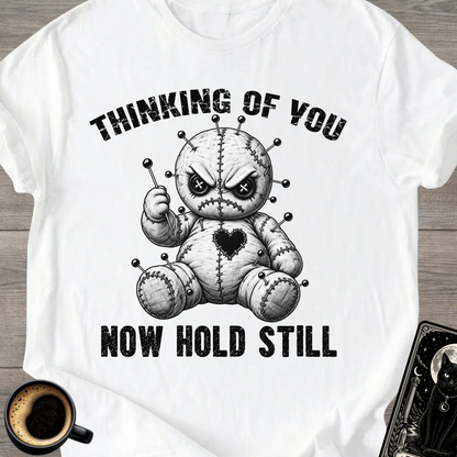 Angry Doll Hold Still T-Shirt