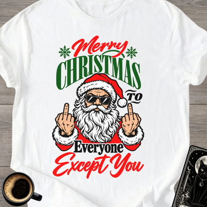 Santa Middle Finger T-Shirt
