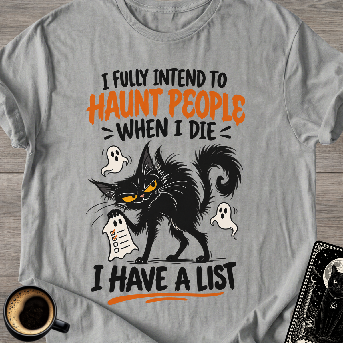 Haunt People Cat T-Shirt