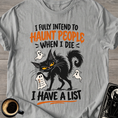 Haunt People Cat T-Shirt
