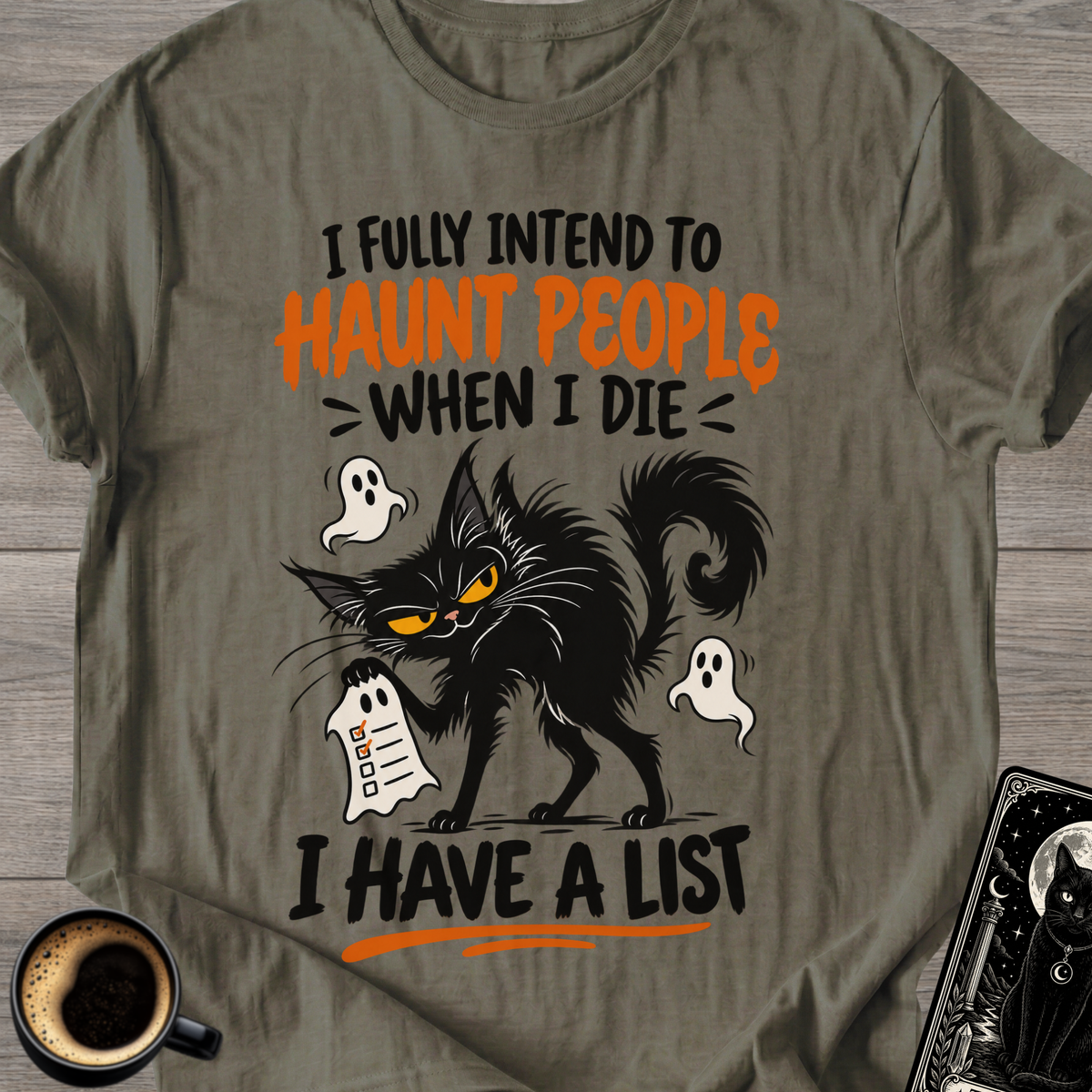 Haunt People Cat T-Shirt